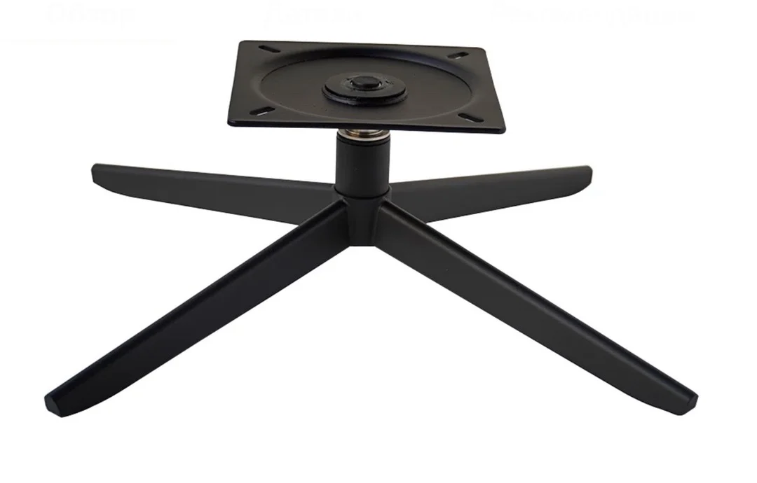 Furniture leg aluminum 4-stars feet for Leisure chair Metal swivel chair base