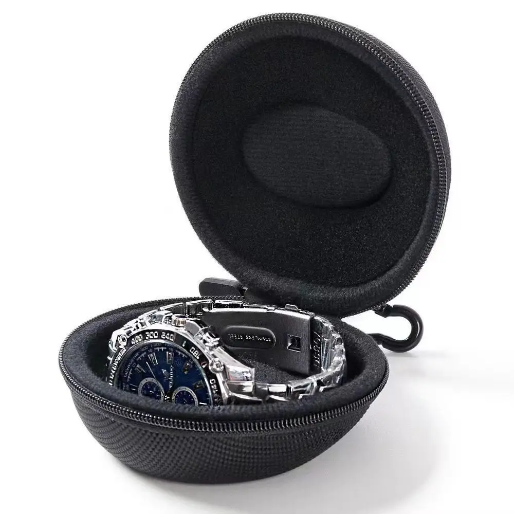 EVA Semi-hard shell watch case bag luxury zipper travel storage watch case waterproof EVA watch case