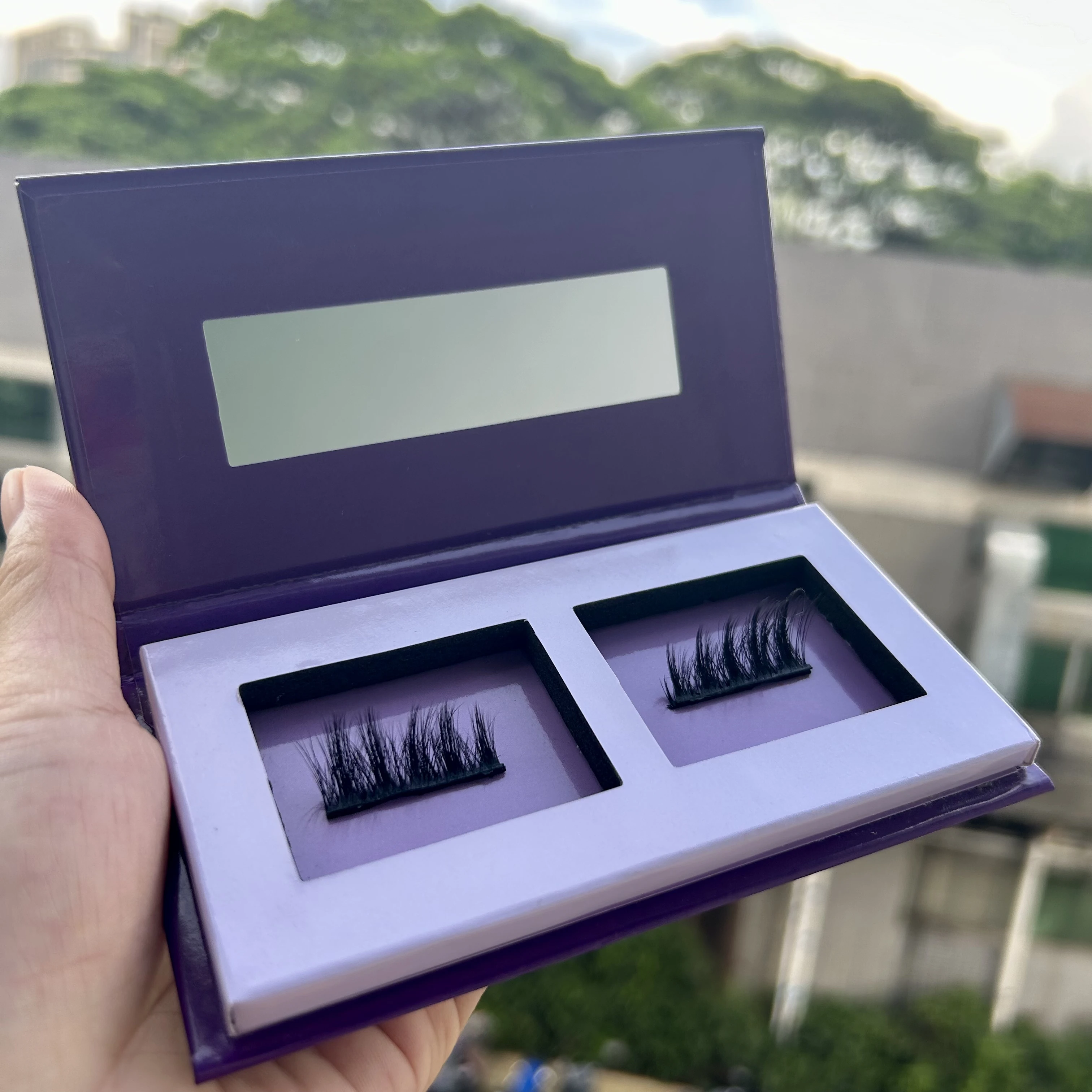 OEM Private Label Soft Magnetic eyelashes Wasado Good quality No Glue&Liner 3 Magnetic Eye Lashes 25mm 26mm 27mm Magnetwimpern