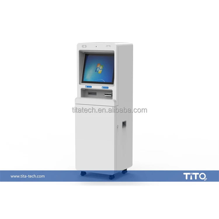 Payment Kiosk Self Service Terminal Solar Bill Banknote Acceptor Cheque Deposit Cash Deposit Machine