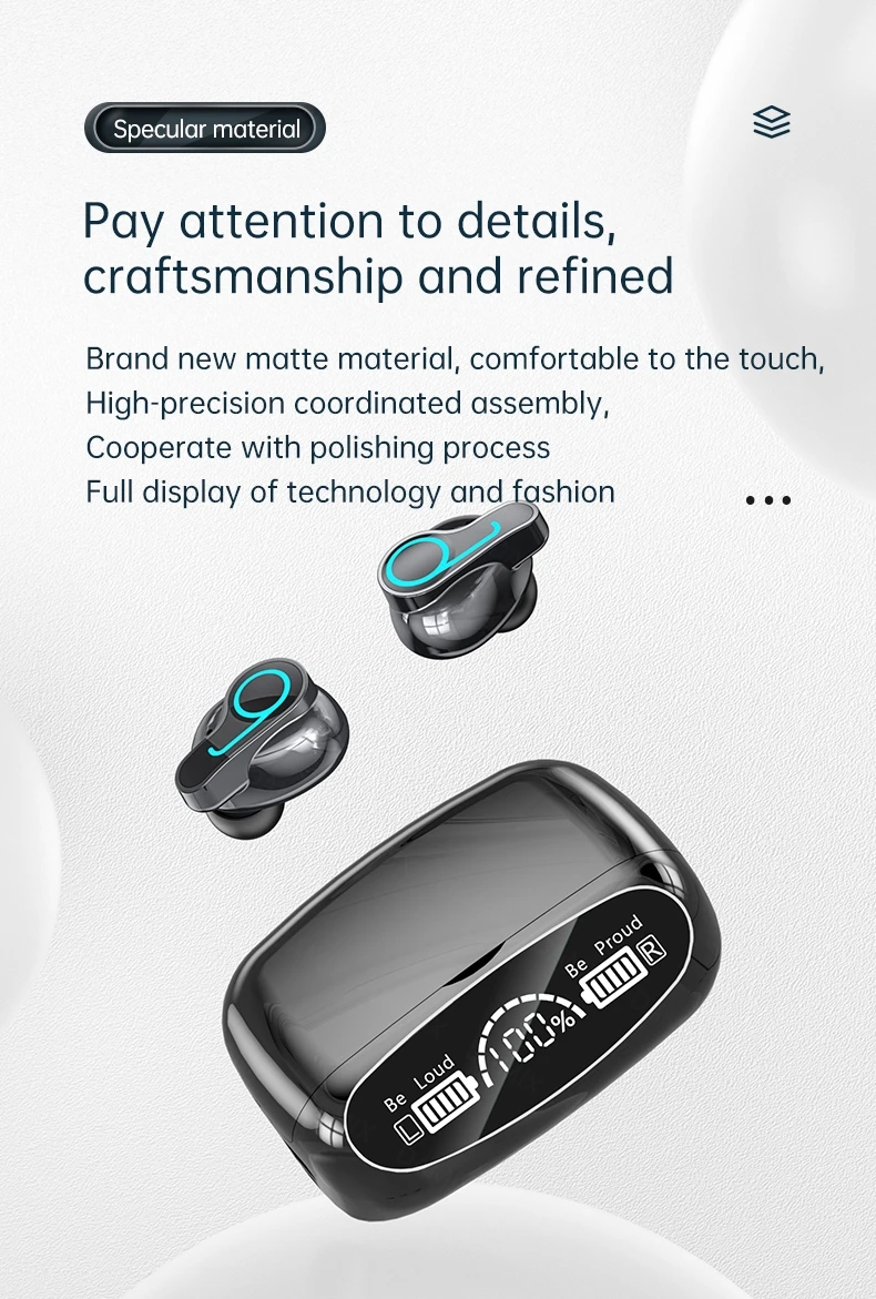 High Quality M32 B TWS Wireless Earphone Touch Control Sport Waterproof Earbuds In Ear MINI Headset Led Display Headphone