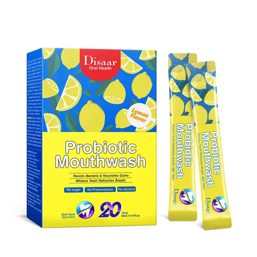 probiotic mouthwash lemon flavor Refreshing Breath Oral Probiotic Fresh Breath