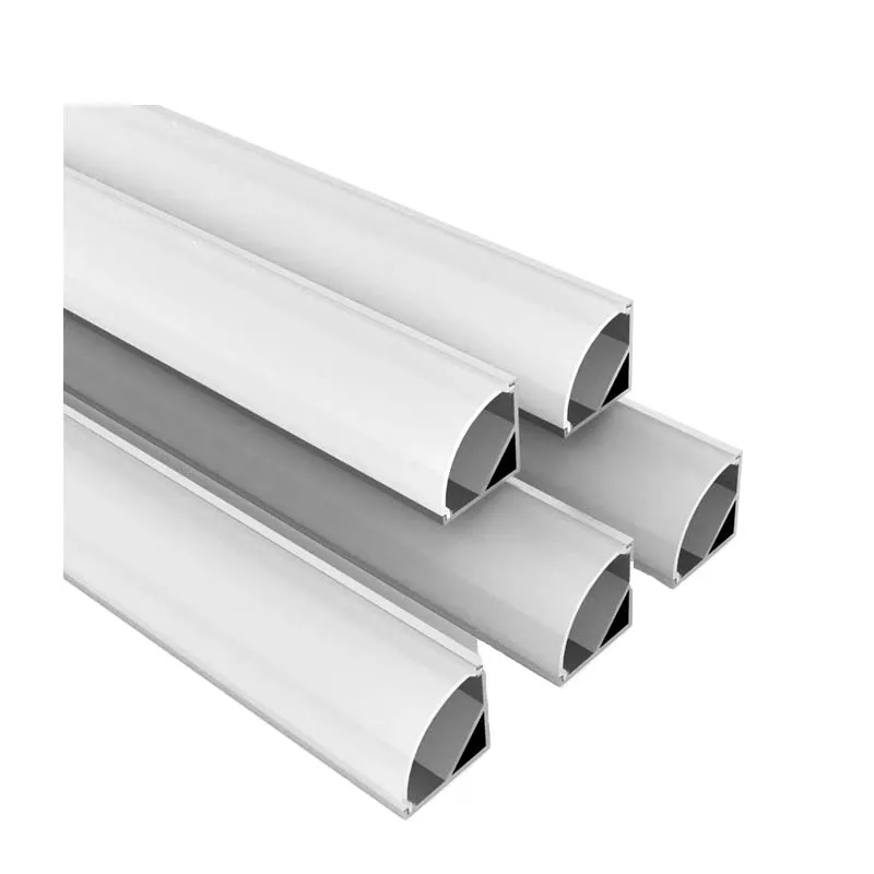 
High quality 6063 T5 Aluminum Alloy Mounted 90 degree corner K42 with PC diffuser corver led aluminum profile 