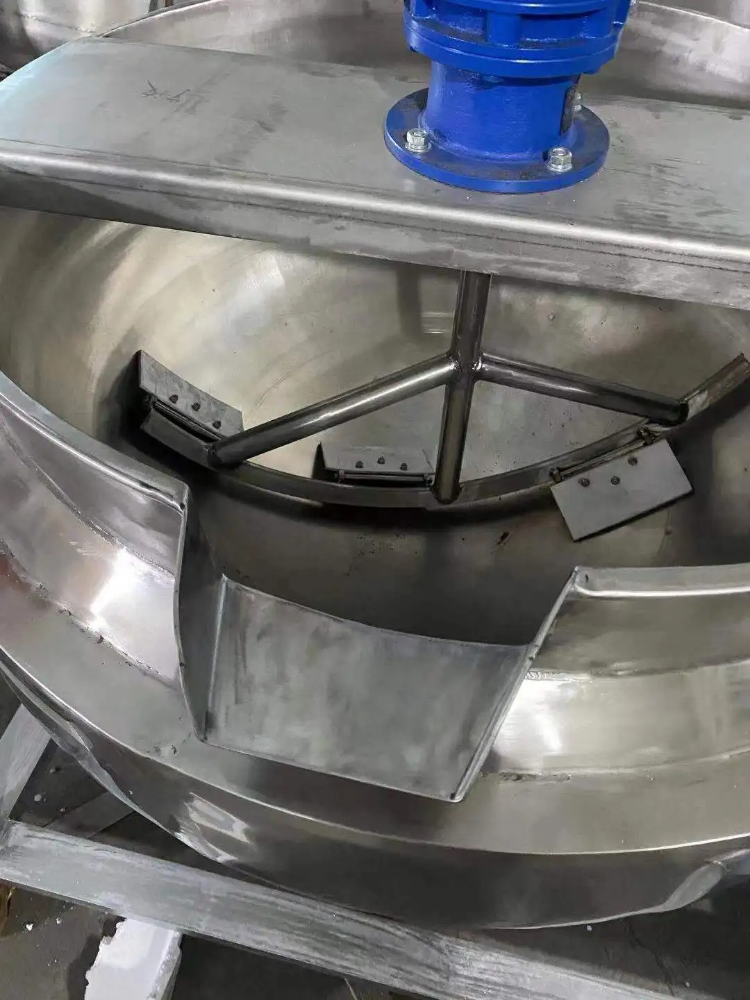 Top quality food mixer heated steam jacketed kettle cooking pot