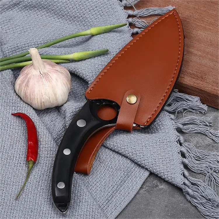 Hot Sale Non-stick Handmade Forged Blank Knife Hunting Knife Outdoor Knife with Pakka Wood Handle