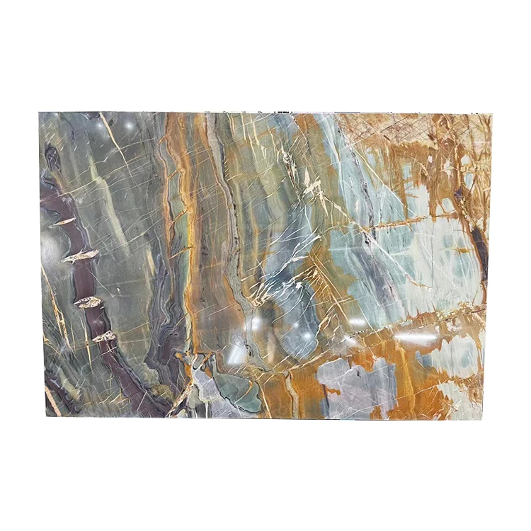 Natural Polished Aurora Fairyland Quartzite Slabs