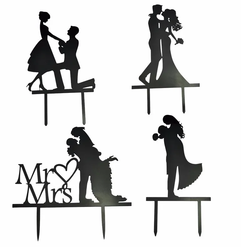 New Style Happy Birthday Wedding Dessert Party Cake Insert Card Acrylic Cake Topper