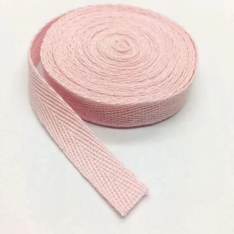 Webbing Herringbone Twill White Beige Tape for DIY Sewing Accessories Custom Width Flat 100% Cotton Sport Shoes Sustainable