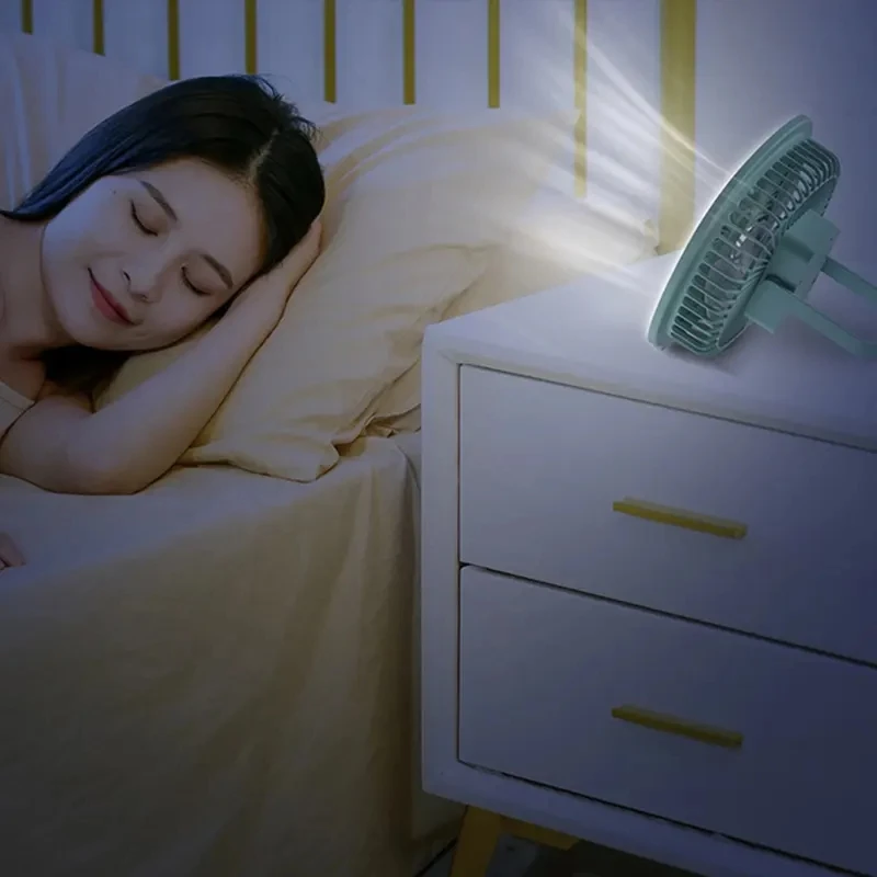 Rechargeable table electric air conditioner cooler mini usb stand fan cooling desk portable led fan