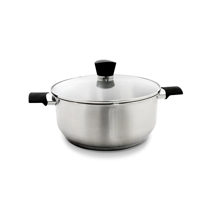 Mirror polished straight shape 6pcs articles cuisine stainless steel kitchenware cookware set