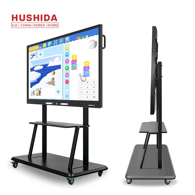 55 inch interactive electronic writing board portable smart whiteboard