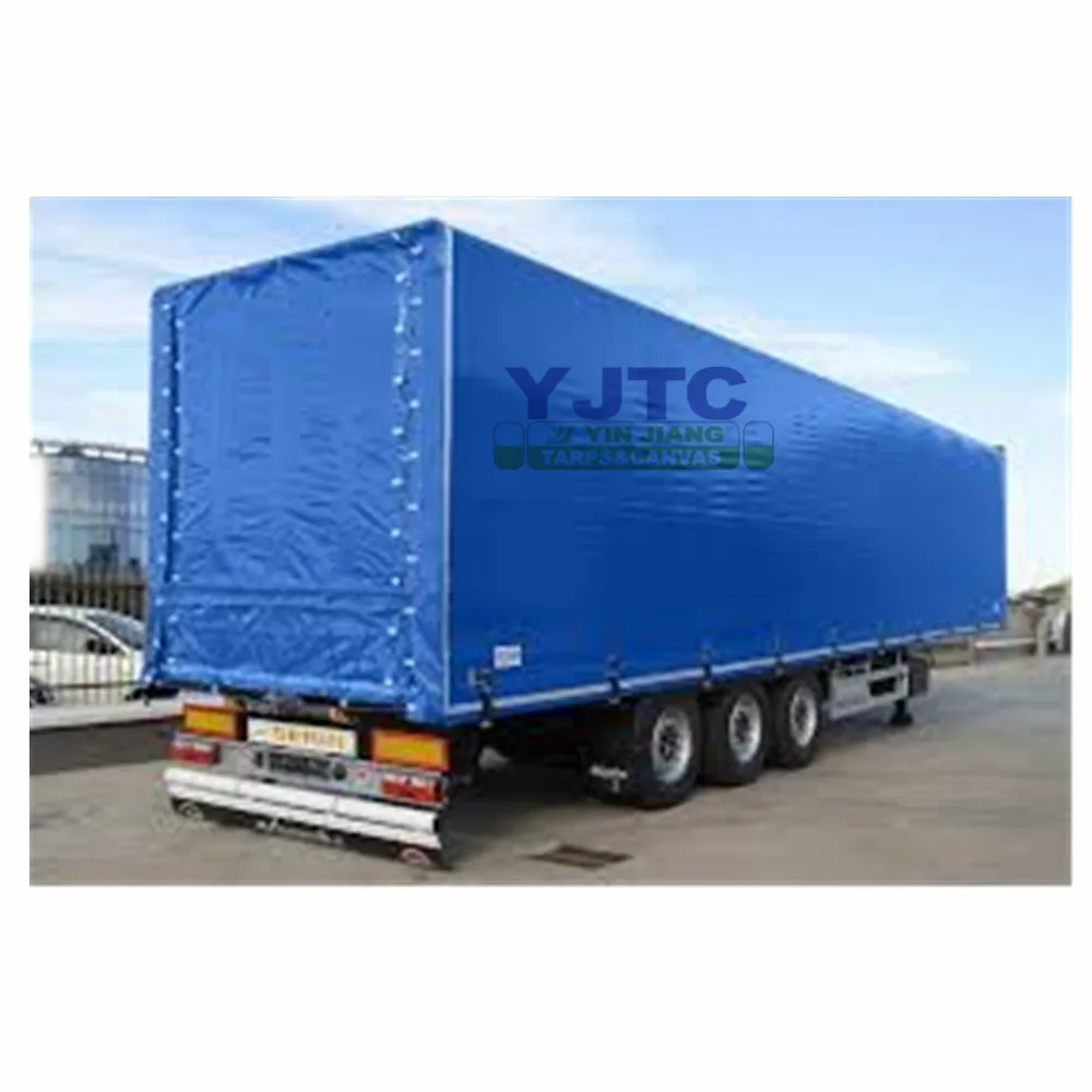 Винил покрытием водонепроницаемый ПВХ брезент полиэстер ткань для грузовика крышка