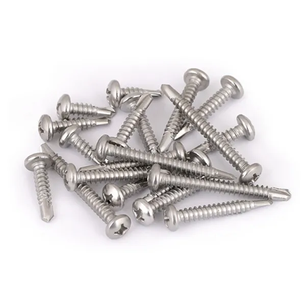Stainless Steel 304 Pan Head Cross Recessed Drill Tail Screws Self Drilling