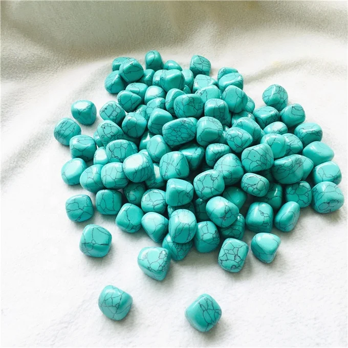 Wholesale  healing tumbled stone turquoise quartz crystal stone