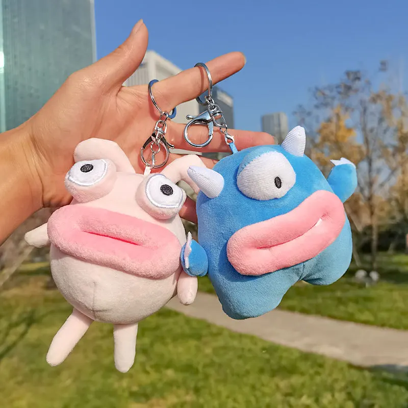 CE ASTM manufacturer custom 3d plush keychain toy with logo