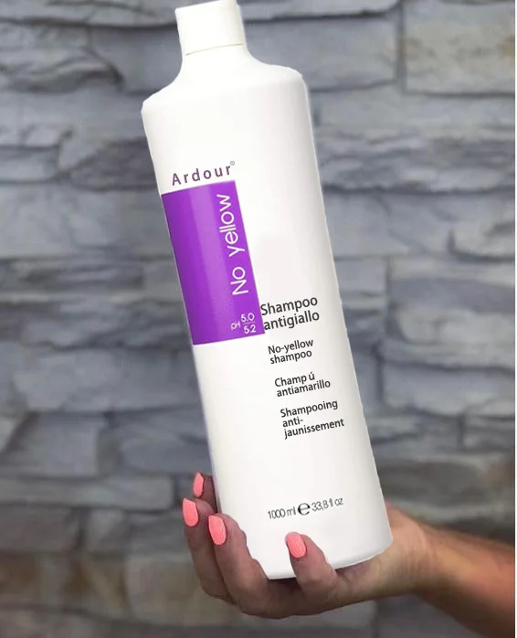 Silver Purple Shampoo Neutralizes Yellow Tones Color Depositing Toning For Color Treated Blonde Grey and Platinum Hair Vegan