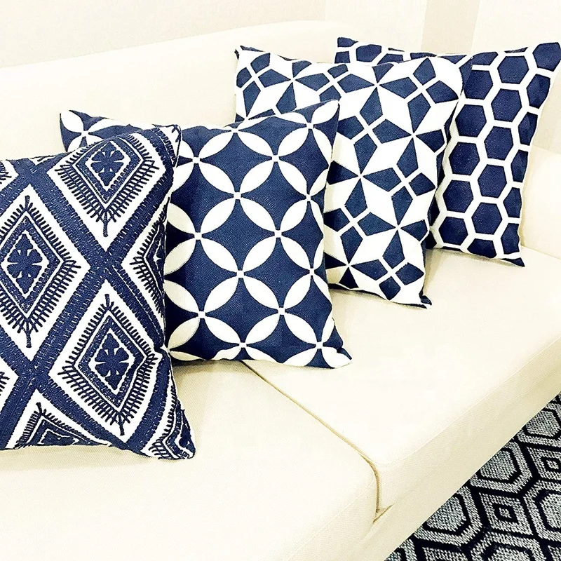 
China factory custom throw new style home decor sofa fabric for canvas pillow 