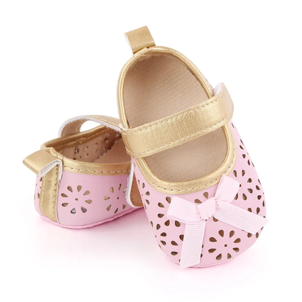 High-quality hollow out floral baby girl shoes formal infant shoes