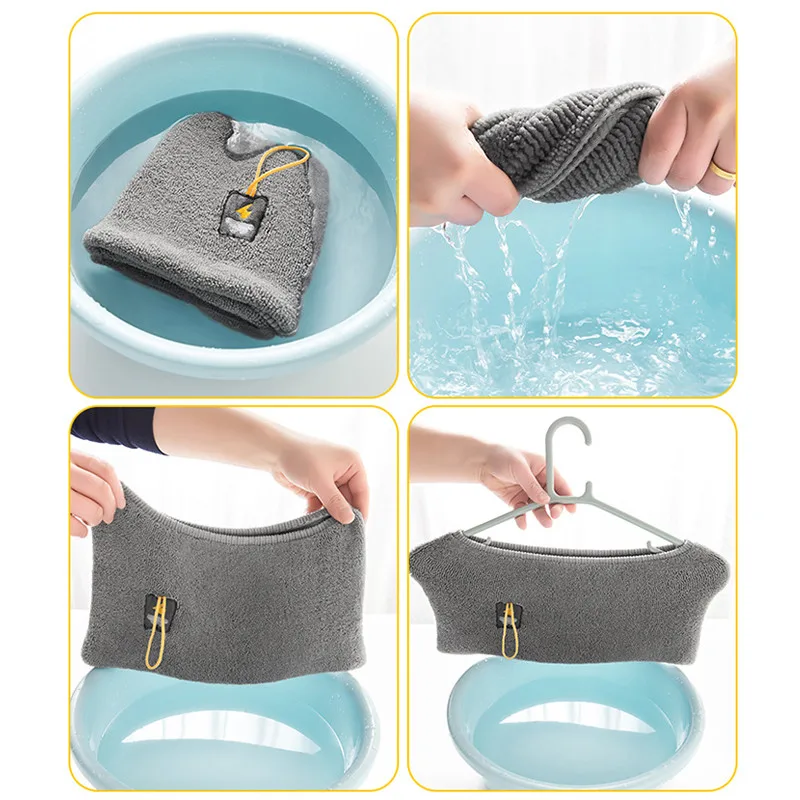 Winter Warm Toilet Seat Cover Closestool Mat 1Pcs Washable Bathroom Accessories Knitting Pure Color Soft O-shape Pad Bidet Cover