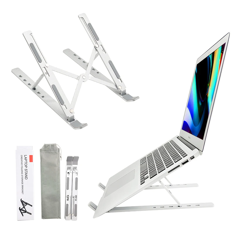 Foldable Laptop Stand Adjustable Notebook Stand Portable Laptop Holder Aluminum Notebook Support For MacBook Air Pro Computer