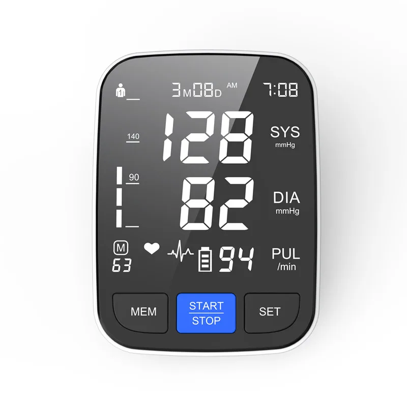 
2021 Automatic Upper Arm Machine & Accurate Adjustable Digital BP Cuff Kit - Largest Backlit Display 2*150 Sets Memory 