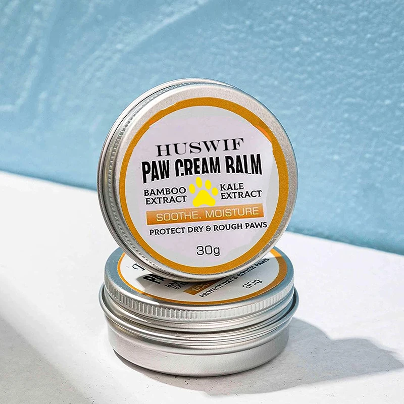 private label organic natural cat dog claw care paw balm nose protection moisturizing paw washing cream 30g