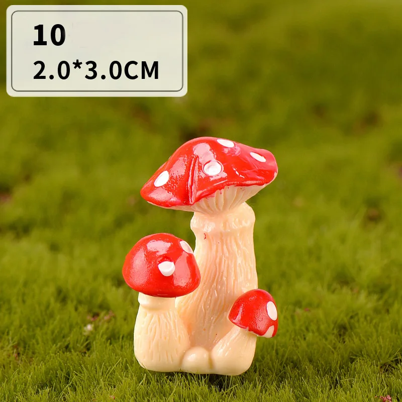 Yiwu insheen ремесло милый кукольный дом реквизит diy смолы кабошон 3d миниатюрные грибы