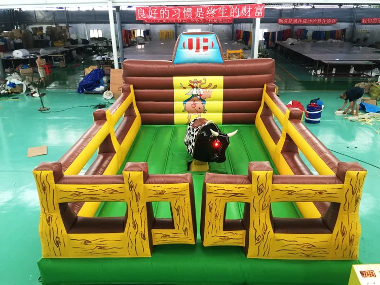 Cheap Kids Adult Inflatable Ride Mechanical Rodeo Bull Riding Mattress Price Machine Game