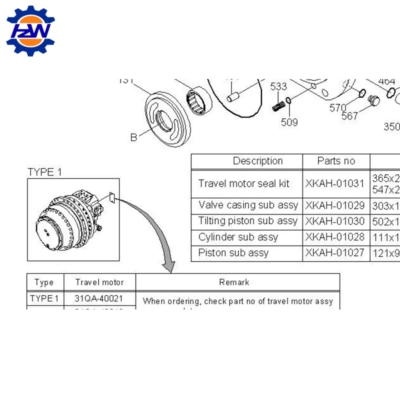 31QA-40020 электродвигатель в сборе для Hyundai R360-9