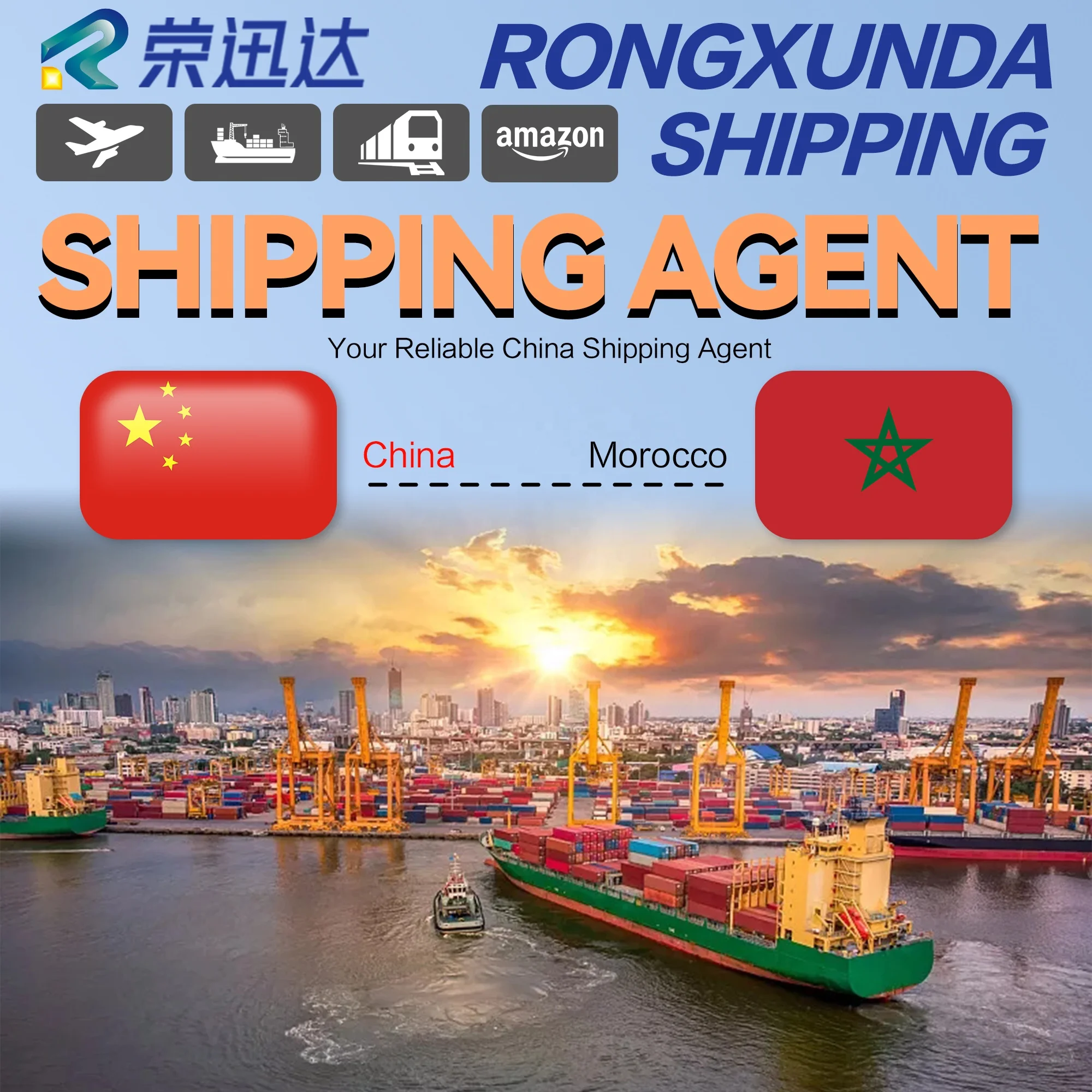 Fastest Transport Top 1 Cheap Door to Door Delivery from China Amazon FBA Air Logistics Shenzhen to USA Morocco Acceptable M-4