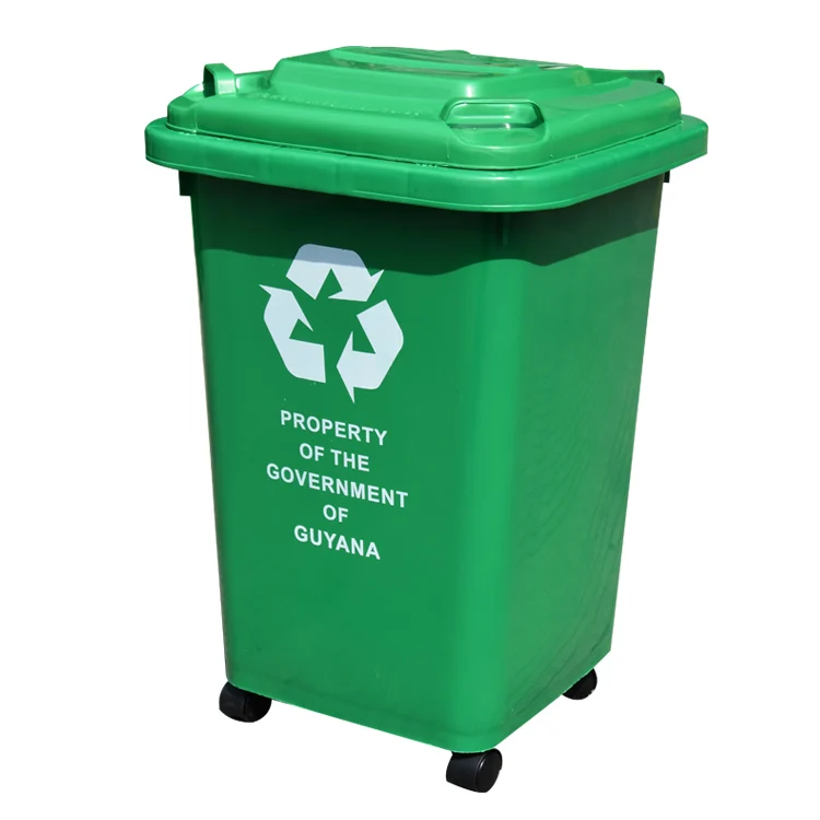 120L/240L/360L/660L/1100L outdoor hdpe recycling wheelie container garbage plastic waste bin with rubber hole and lock