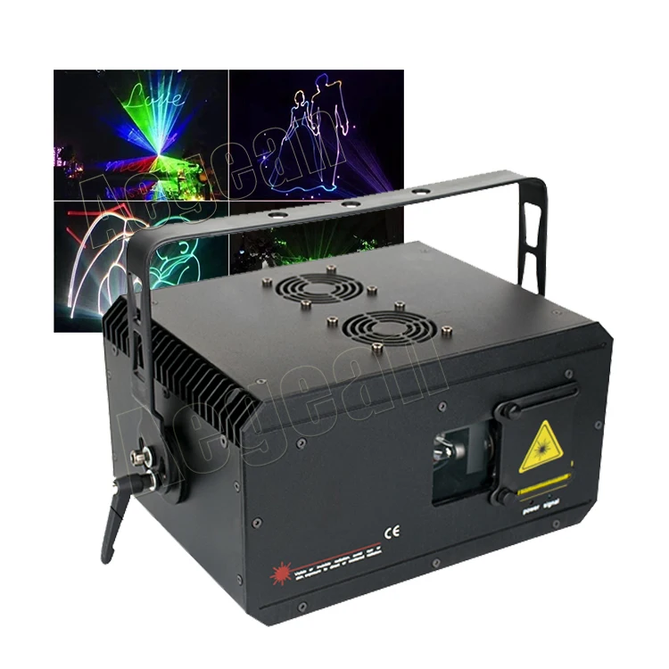 3W RGB Full Color ILDA DMX Animation Text Laser Light for Night Disco Show