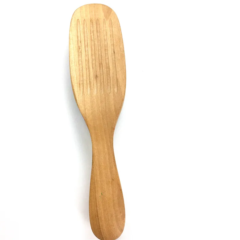 Hot Wave Wood Hard Bristles Hair Styling Comb Brush