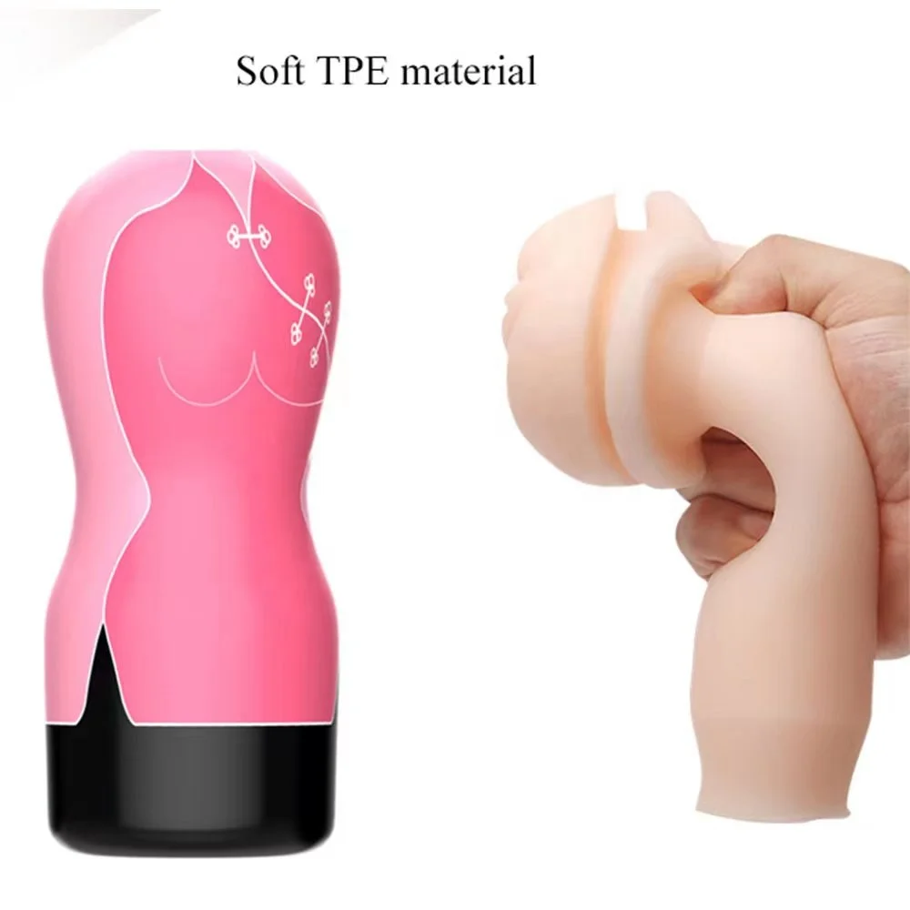 Hot selling Male Masturbator Cup Sex Toys Vagina Adult  Sex Products Male Masturbation Vacuum Pocket Cup for Men