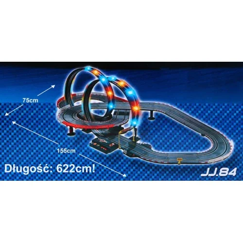 1:43 Scale Big Size Children Speed Challenge Electric Powered racing rail car slot toy track for kids