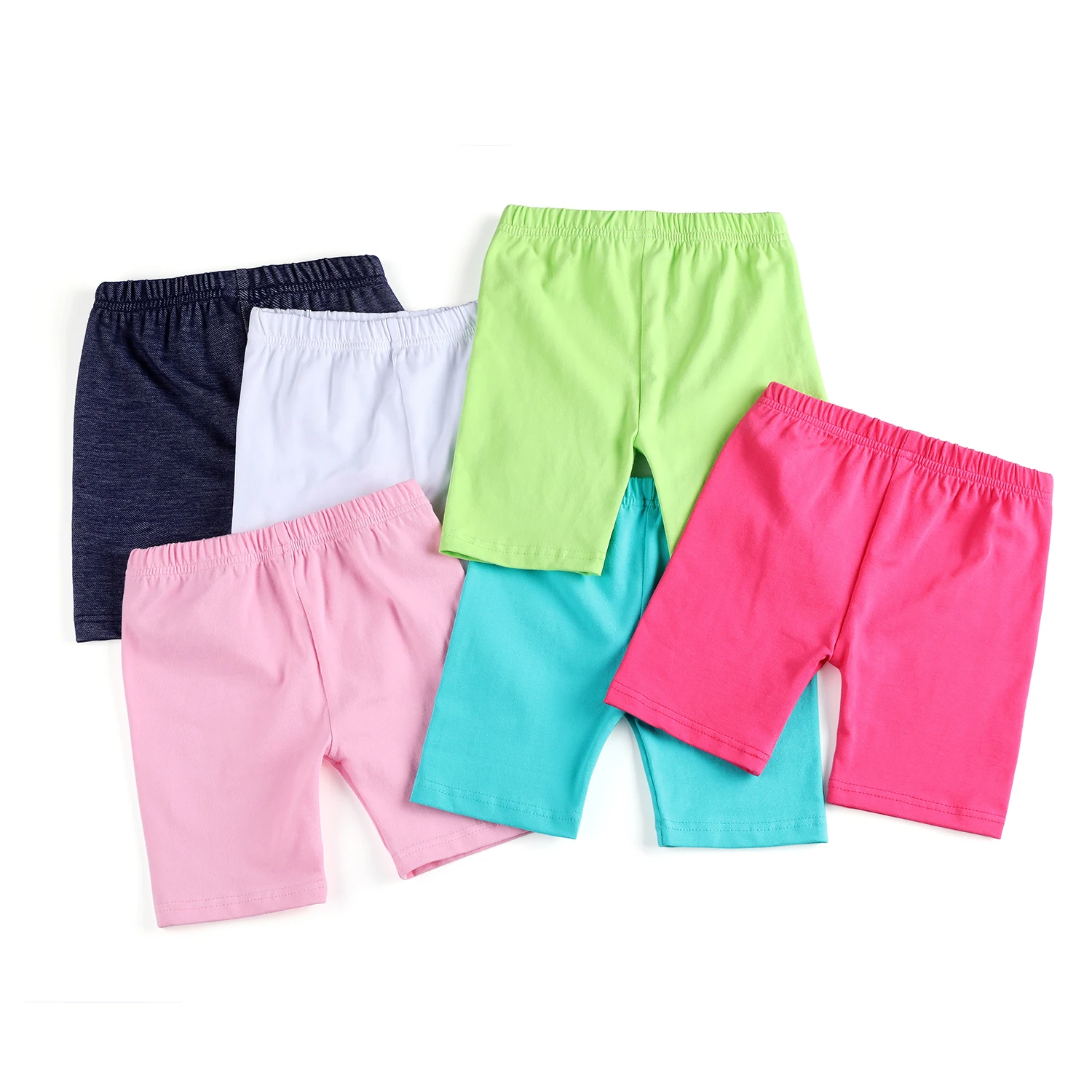 High quality baby girls shorts solid color summer housewear kids sport shorts