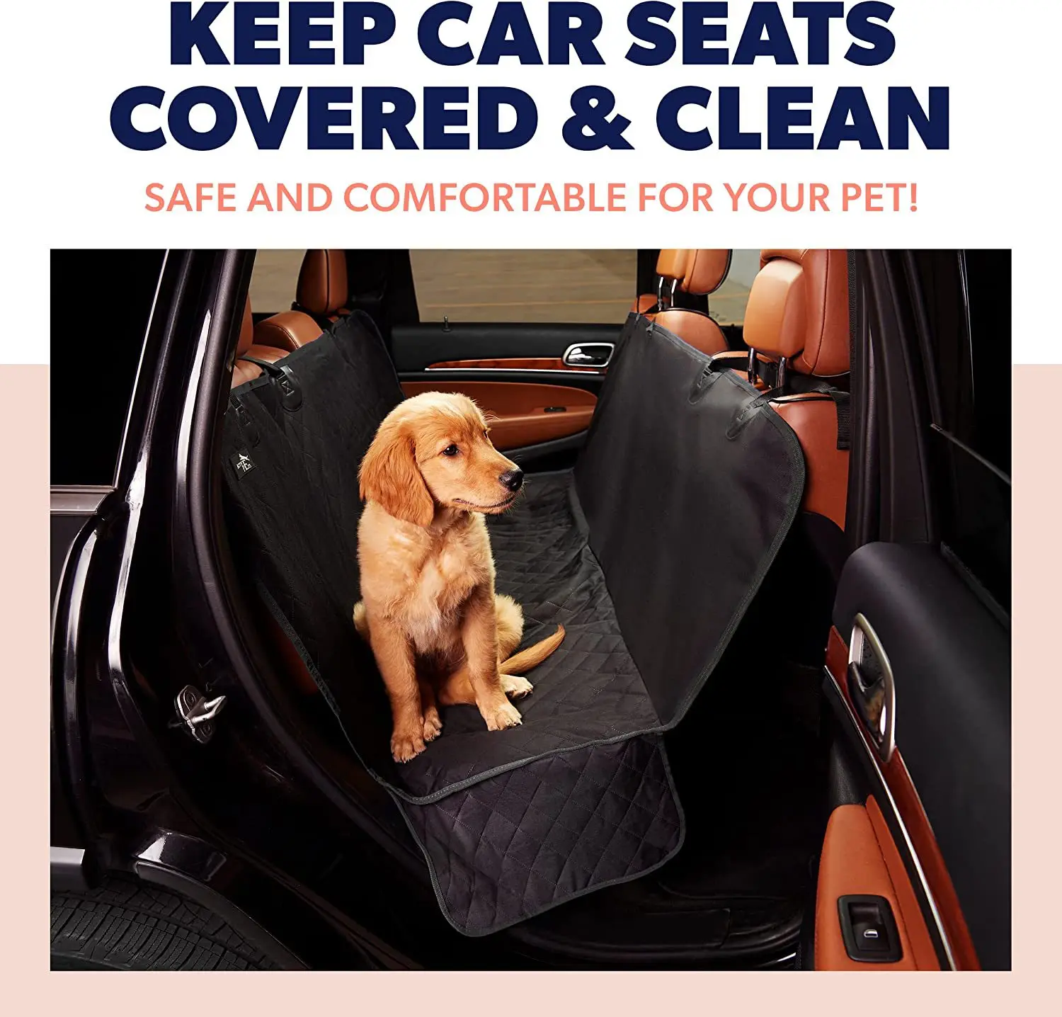 Water Resistant Pet Cargo Cover Dog Seat Cover Mat  SUV Cargo Liner for Dogs Nonslip Backseat Dog Car Cover
