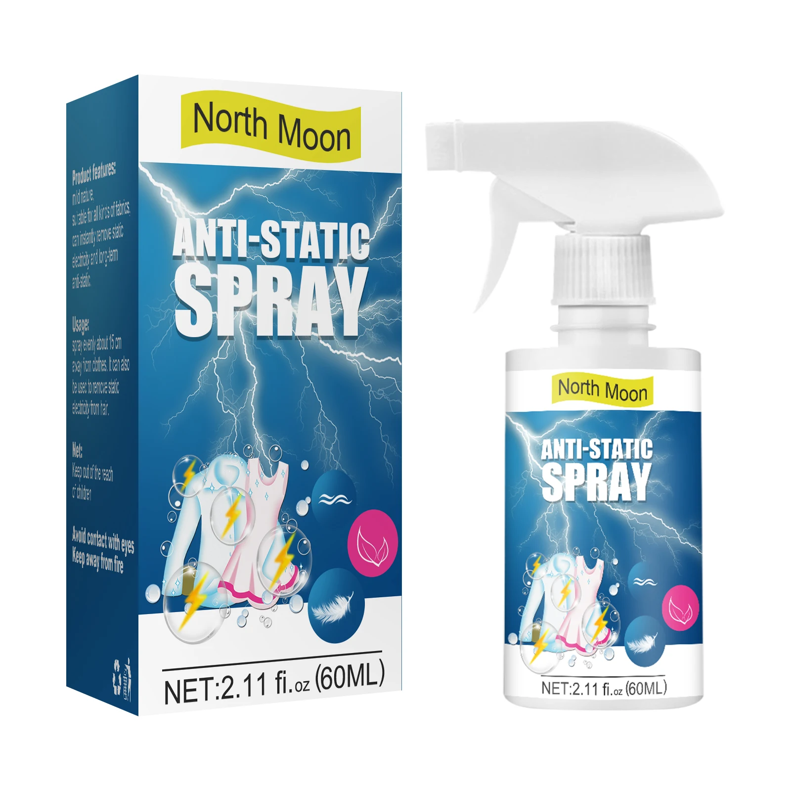 Anti static spray household clothes quilt static electricity sweater down jacket hair anti-static spray