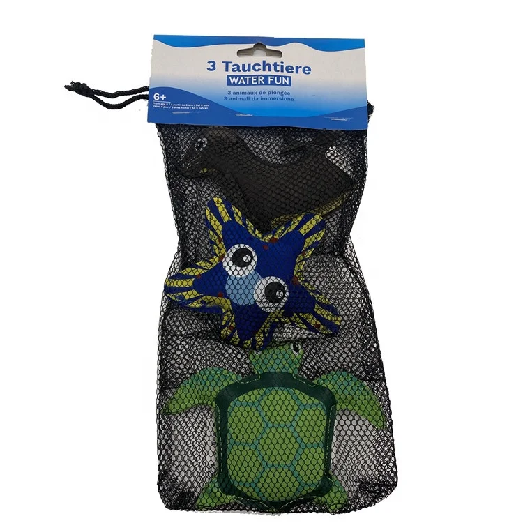 factory direct price  swimming pool children diving animal group Animal Beach Neoprene toy