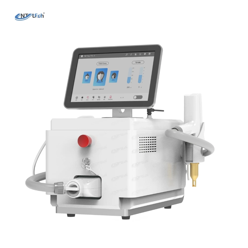 Portable 808nm diode laser nd yag laser hair removal machine 2 in 1