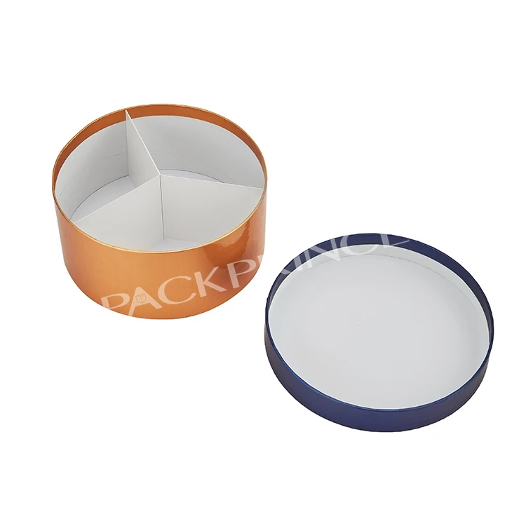 Elegant Wholesale Custom Design Empty Food Grade Paper Round Tube Rigid Cardboard Gift Chocolate Truffle Packaging Boxes