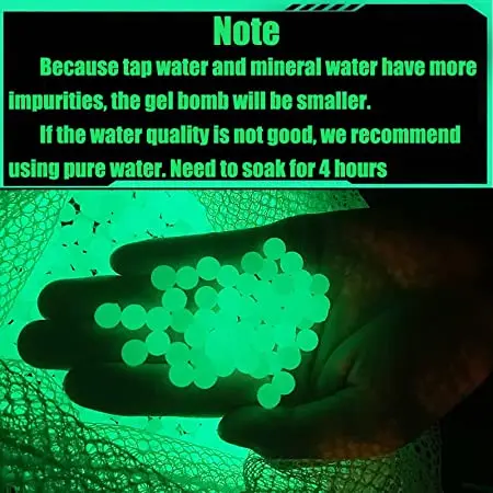 Светящиеся в темноте бусины-патроны, гелевые патроны для гелевого бластера 7 мм-8 мм, светящиеся Сменные патроны для пистолета бластера, гелевого пистолета