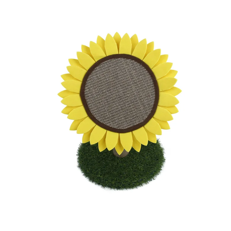 Well Designed  Natural Sisal Cat Scratching Sunflower Cat Scratcher Round