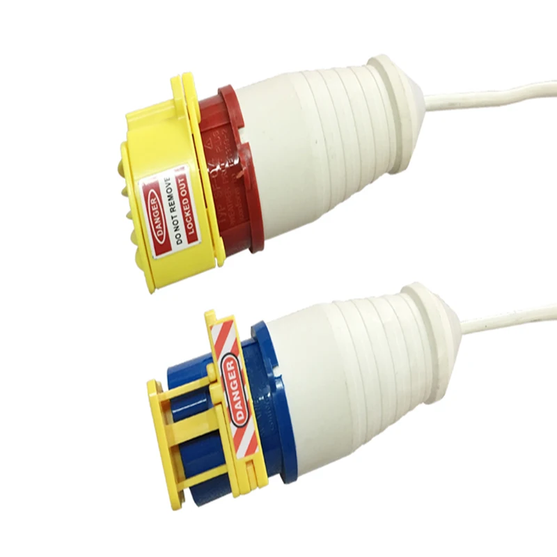 The Steck-stop protection lock for all CEE plugs prevents plug connection devices