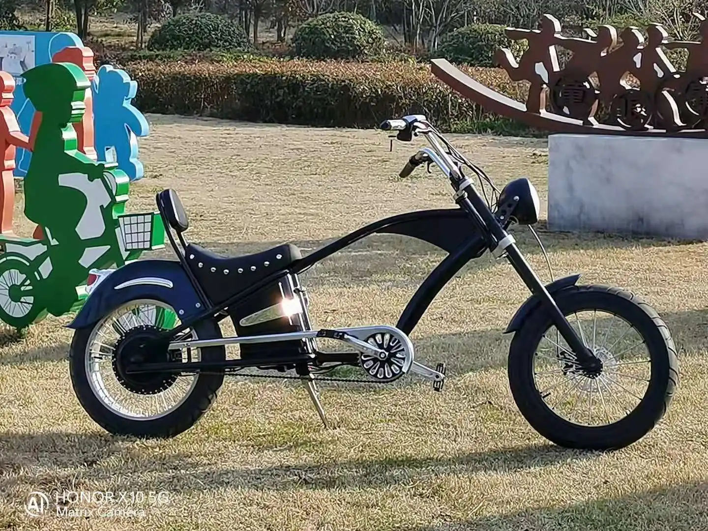
smilo eChopper new chopper motorbike with aluminum frame 48V lithium battery and suspension chopper fork 