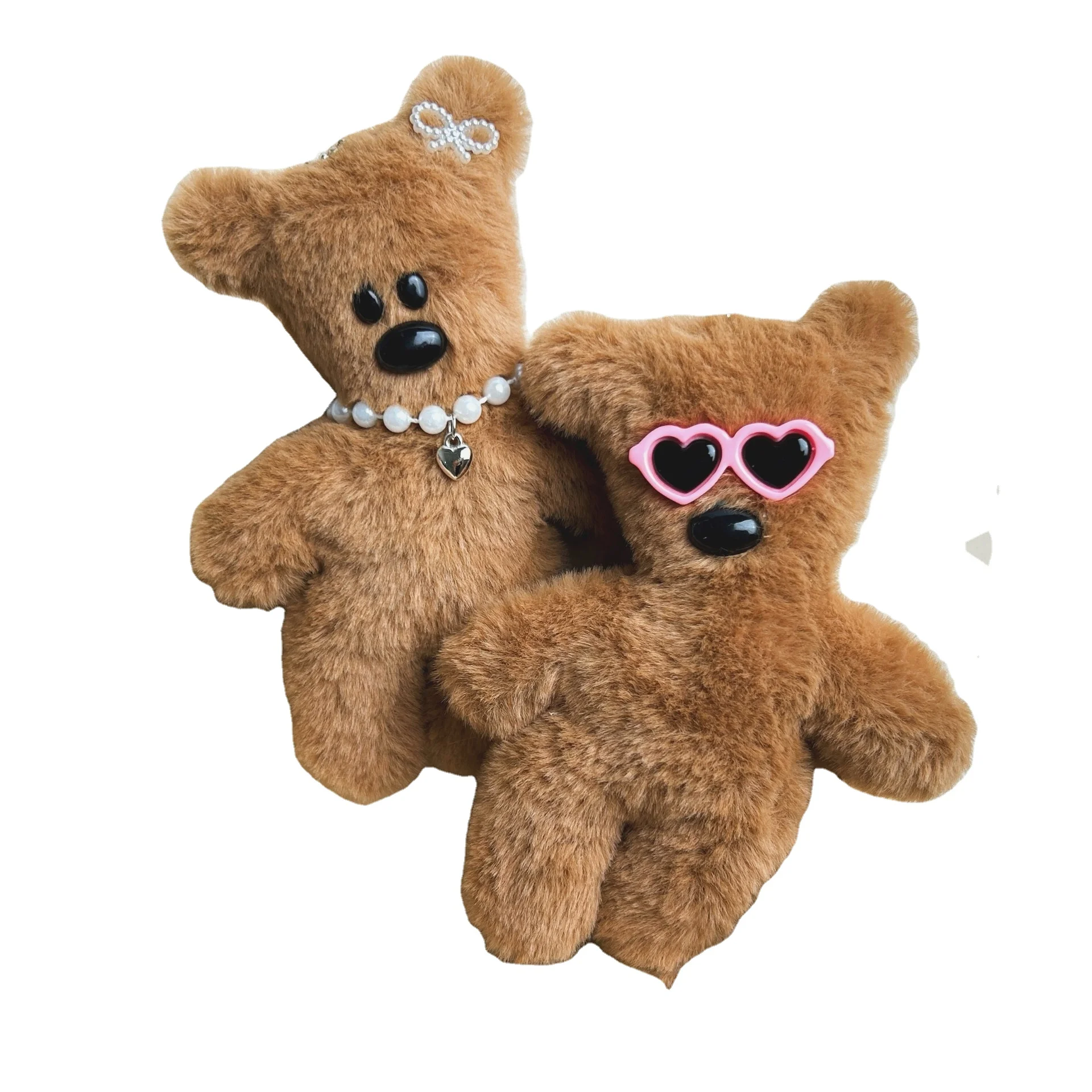 New Product Ideas 2024 Teddy Bear Doll Handmade Diy Self Made Material Pack Little Bear Pendant Key Chain Accessories