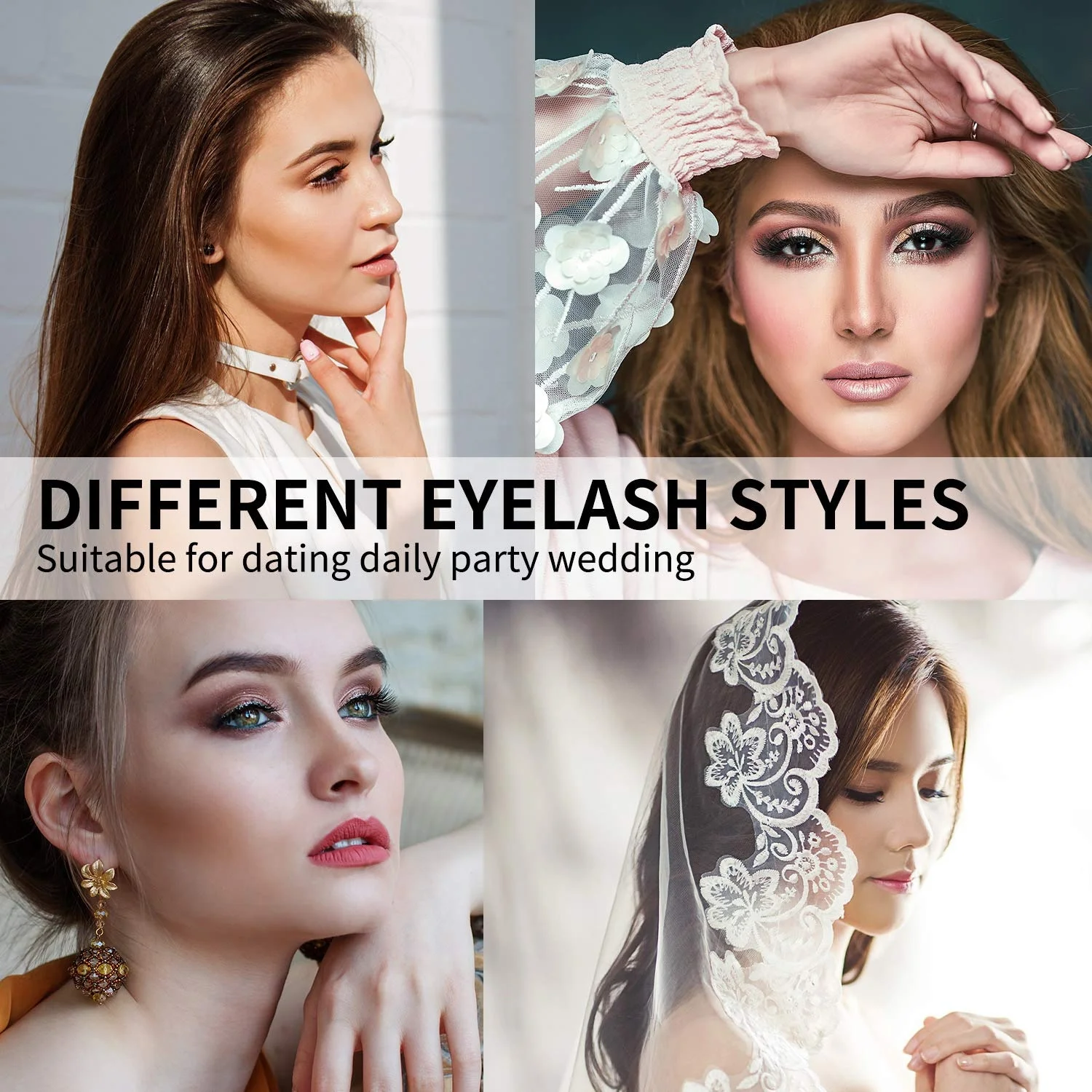 AILAISHI Wholesale D Curl Full Eyelash Manufacturer 100% Handmade False Custom Logo Russian Strip Lashes 4 stay of 20 pairs