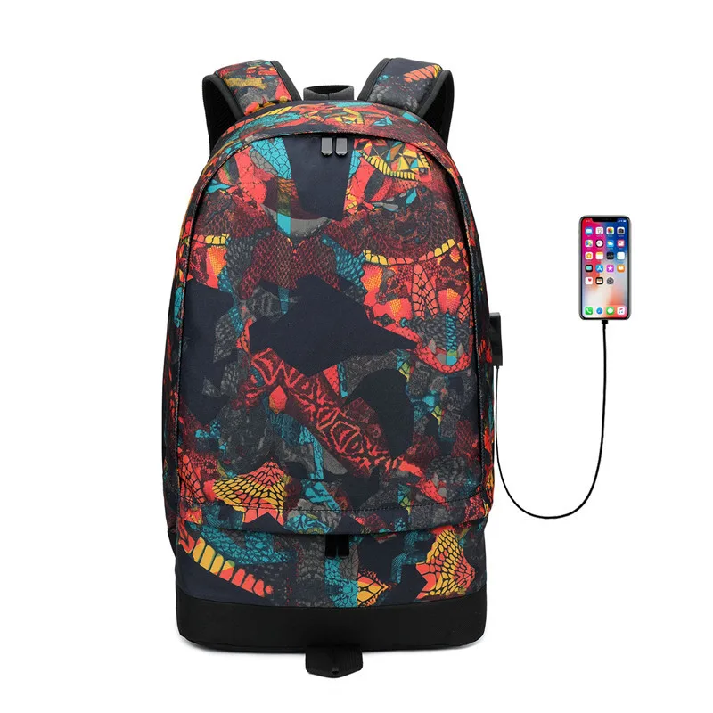 Fashionable waterproof backpack unisex gym sport football basketball backpack men outdoor sport backpack