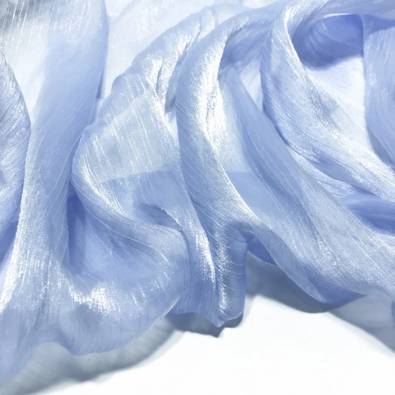 Мягкая розовая блестящая ткань из крепа-органзы шириной 150 см, тюль, сетка для платьев, рубашек, ткань, черный, белый, синий, зеленый, красный и серый