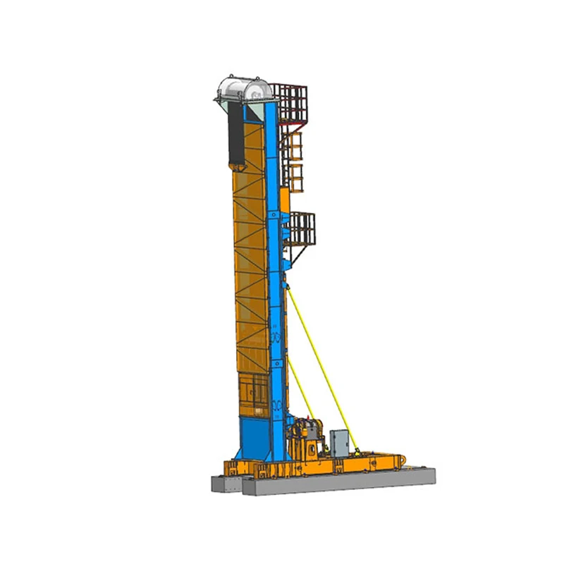 
High efficient and intelligent vertical tower belt pumping unit for large displacement wells 